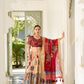 Lorenvalley Cream Dola Silk Kalamkari Print With Weaving Border Lehenga Choli | Swadesiicart