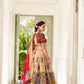 Lorenvalley Cream Dola Silk Kalamkari Print With Weaving Border Lehenga Choli | Swadesiicart