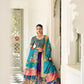 Lorenvalley Purple Dola Silk Kalamkari Print With Weaving Border Lehenga Choli | Swadesiicart