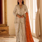Anaita Cream Georgette Stitched Suit With Embroidery & Beats Work