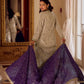 Anaita Cream Georgette Stitched Suit With Embroidery & Beats Work