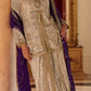 Anaita Cream Georgette Stitched Suit With Embroidery & Beats Work