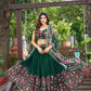 Lorenvalley Fashion Green Georgette Digital Printed Lehenga Choli with Dupatta - Swadesiicart