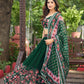 Lorenvalley Fashion Green Georgette Digital Printed Lehenga Choli with Dupatta - Swadesiicart
