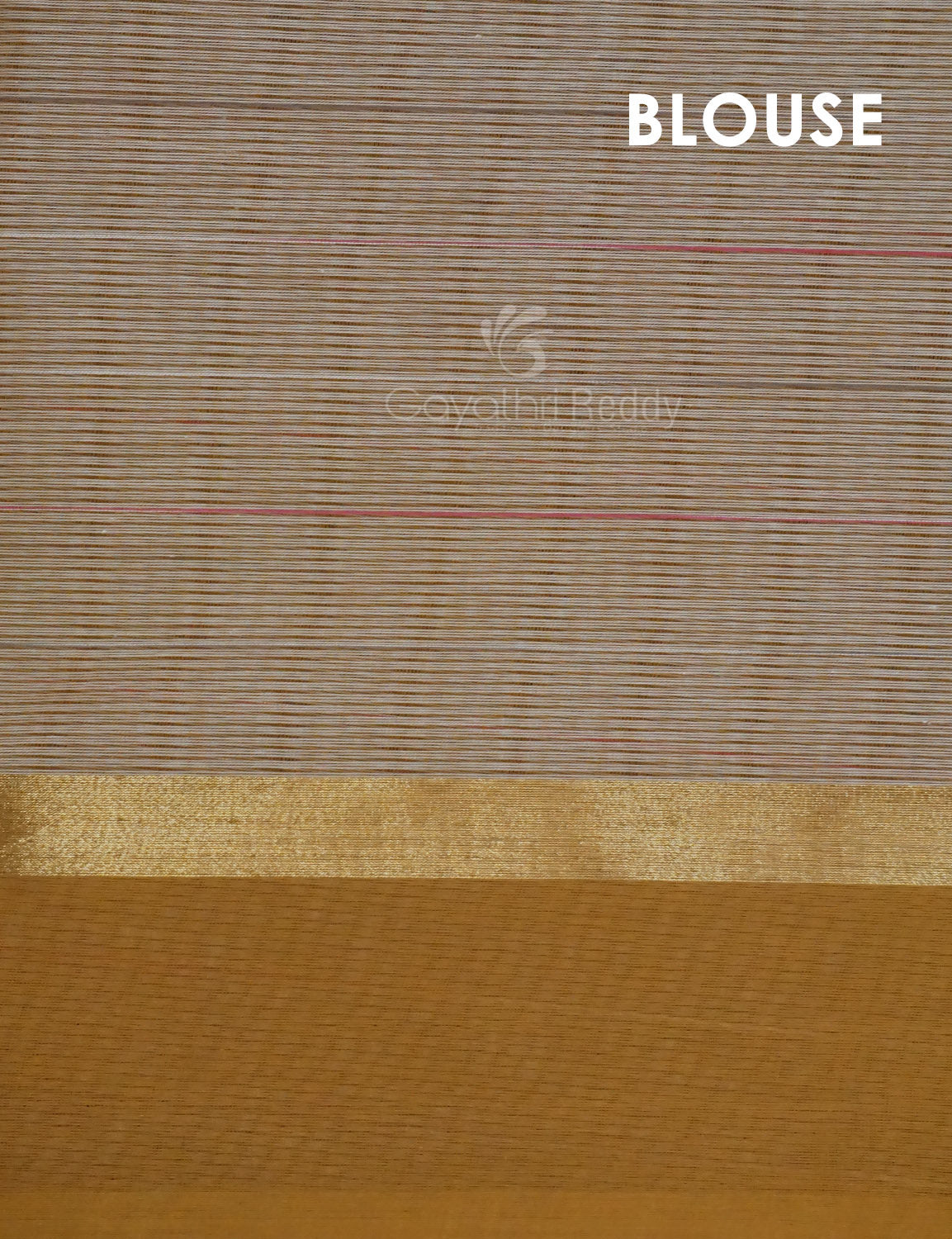 Dual Shade of Milk White And Light Brown Pure Mangalgiri Cotton By Gayathri Reddy Designer Studio | Swadesiicart