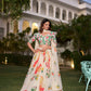 Lorenvalley Fashion Cream Georgette Floral Print With Lace Border Lehenga Choli with Dupatta - Swadesiicart