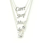 Silver-Plated Alloy Quotation Layered Necklace - The Pari | Swadesiicart