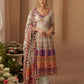 Anaita Beige Crepe Silk Stitched Suit with Digital Print & Zari Work