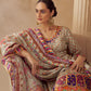 Anaita Beige Crepe Silk Stitched Suit with Digital Print & Zari Work