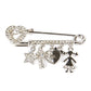 Rhodium-Plated Alloy Designer Stylish Brooch Pin - The Pari | Swadesiicart