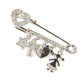 Rhodium-Plated Alloy Designer Stylish Brooch Pin - The Pari | Swadesiicart