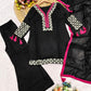 Anaita Black Vichitra Silk Readymade Suit with Thread Embroidery Work