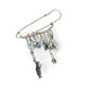 Rhodium-Plated Alloy Designer Stylish Brooch Pin - The Pari | Swadesiicart