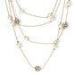 Gold-Polished Alloy Pearl And Stones Ball Necklace - The Pari | Swadesiicart