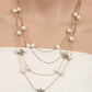 Gold-Polished Alloy Pearl And Stones Ball Necklace - The Pari | Swadesiicart