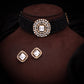 Tehzeeb Creations Brass Gold-Polished Gold, Black, White Jewel Set - Swadesiicart