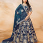 Anaita Navy Blue Embroidered Heavy Art Silk Designer Lehenga With Blouse
