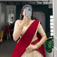 Lorenvalley Fashion Cream Handloom Zari Waving Work Lehenga Choli with Dupatta - Swadesiicart