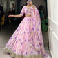 Lorenvalley Pink Tabby Silk Floral Print With Lace Touch Up Lehenga Choli with Dupatta | Swadesiicart