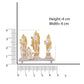 Estele Gold-Polished Spiritual Ram Darbar|God Ram,Laxman,Sita & Hanuman Idol for Home/Car Décor - Swadesiicart