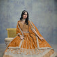 Anaita Orange Embroidered Art Silk Lehenga Choli With Blouse