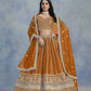 Anaita Orange Embroidered Art Silk Lehenga Choli With Blouse