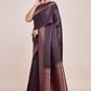 Monjolika Fashion Glamour And Tradition With This Zari Woven Wine Color Banarasi Satin Silk Saree | Swadesiicart