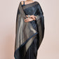 Monjolika Fashion Glamour And Tradition With This Zari Woven Dark Teal Color Banarasi Satin Silk Saree | Swadesiicart