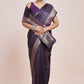 Monjolika Fashion Glamour And Tradition With This Zari Woven Darl Purple Color Banarasi Satin Silk Saree | Swadesiicart