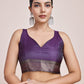 Monjolika Fashion Glamour And Tradition With This Zari Woven Darl Purple Color Banarasi Satin Silk Saree | Swadesiicart