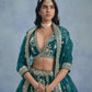 Anaita Teal Embroidered Heavy Art Silk Designer Lehenga With Blouse