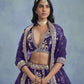 Anaita Purple Embroidered Heavy Art Silk Designer Lehenga With Blouse