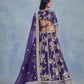 Anaita Purple Embroidered Heavy Art Silk Designer Lehenga With Blouse
