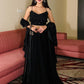 Lorenvalley Fashion Black Fendy Satin crush with Plain Lehenga Choli with Dupatta - Swadesiicart