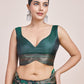 Monjolika Fashion Banarasi Satin Silk Dark Green Weaving Designer Saree | Swadesiicart