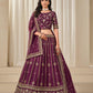 Anaita Purple Embroidered Heavy Art Silk Designer Lehenga With Blouse