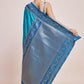 Monjolika Fashion Sky Blue Banarasi Silk In Satin Is Classy Embellished With Golden Zari Work Saree | Swadesiicart