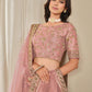 Anaita Pink Embroidered Heavy Art Silk Designer Lehenga With Blouse
