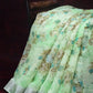 Shades of Apple Green with Floral Design Semi Chanderi Saree By Gayathri Reddy Designer Studio | Swadesiicart