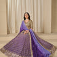 Anaita Purple Embroidered Heavy Chinon Silk Designer Lehenga With Blouse