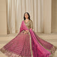 Anaita Pink Embroidered Heavy Chinon Silk Designer Lehenga With Blouse