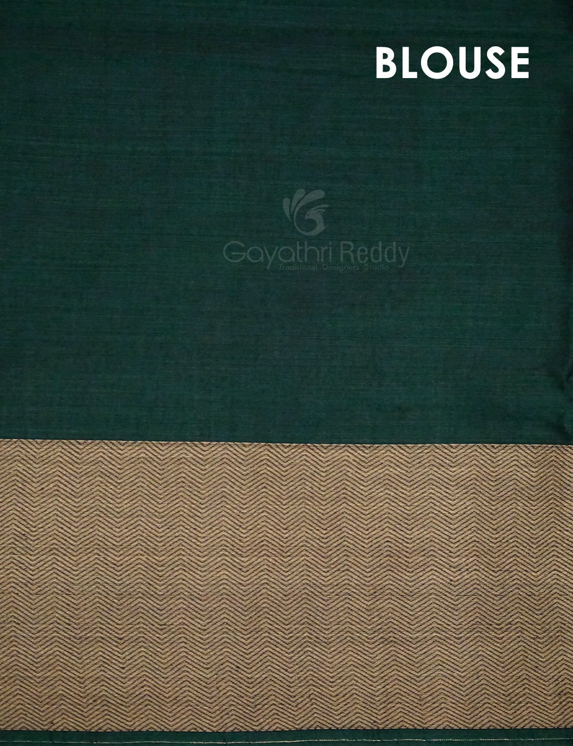 Kalanetha Bottle Green Pure Narayanpet Cotton Saree By Gayathri Reddy Designer Studio | Swadesiicart