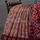 Wine Colour Patola Print Semi Chanderi Saree By Gayathri Reddy Designer Studio | Swadesiicart