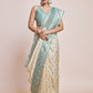 Monjolika Fashion Exquisite Designs With This Cream Banarasi Satin Silk Saree | Swadesiicart