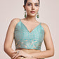 Monjolika Fashion Exquisite Designs With This Cream Banarasi Satin Silk Saree | Swadesiicart
