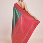 Monjolika Fashion Exquisite Designs With This Green Banarasi Satin Silk Saree | Swadesiicart