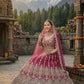 Anaita D Pink Net Lehenga Choli With Embroidery & Dori Sequence Work