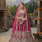 Anaita D Pink Net Lehenga Choli With Embroidery & Dori Sequence Work