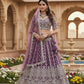 Anaita Lavender Net Lehenga Choli With Embroidery & Dori Sequence Work