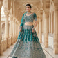 Anaita Blue Net Lehenga Choli With Embroidery & Dori Sequence Work